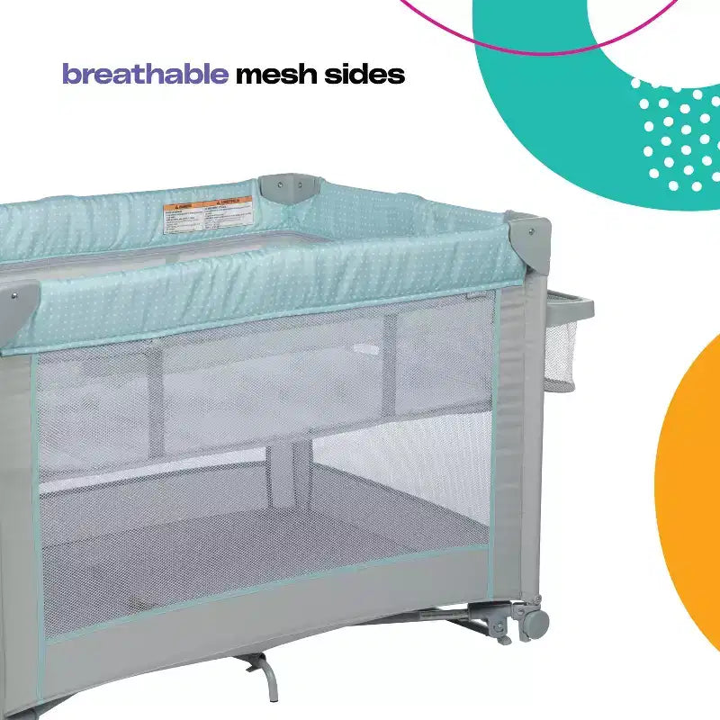Cosco Rocking Bassinet with Play Yard DLX - Rainbow