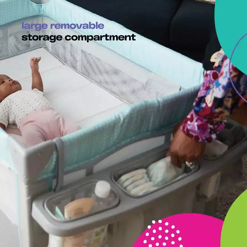 Cosco Rocking Bassinet with Play Yard DLX - Rainbow
