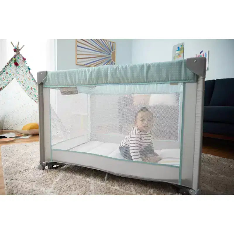 Cosco Rocking Bassinet with Play Yard DLX - Rainbow