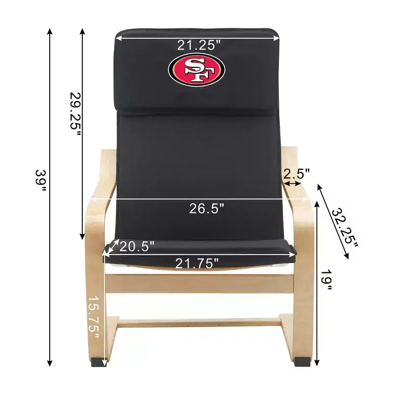NFL San Francisco 49ers Bentwood Accent Chair