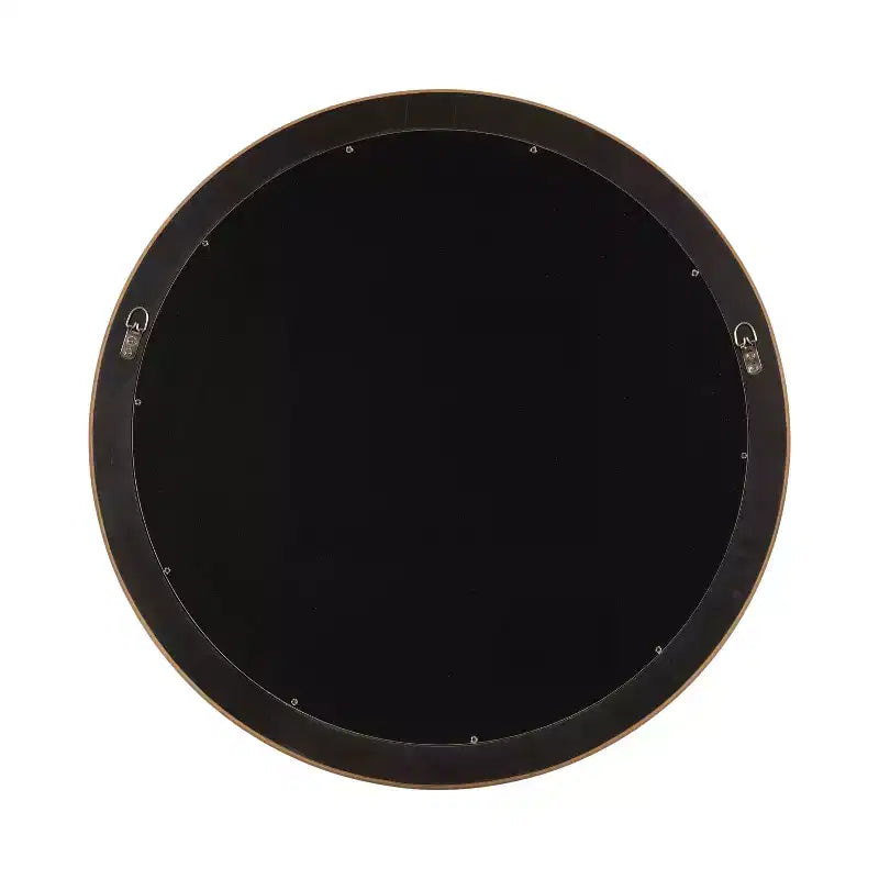 Kate & Laurel All Things Decor 26"x26" Wildomar Round Wall Mirror Gold