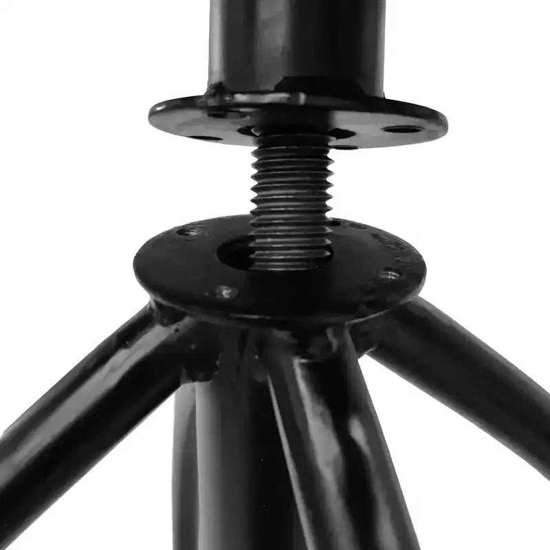 The Urban Port 25-31" Industrial Style Adjustable Swivel Stool with Backrest and Height Options Brown/Black