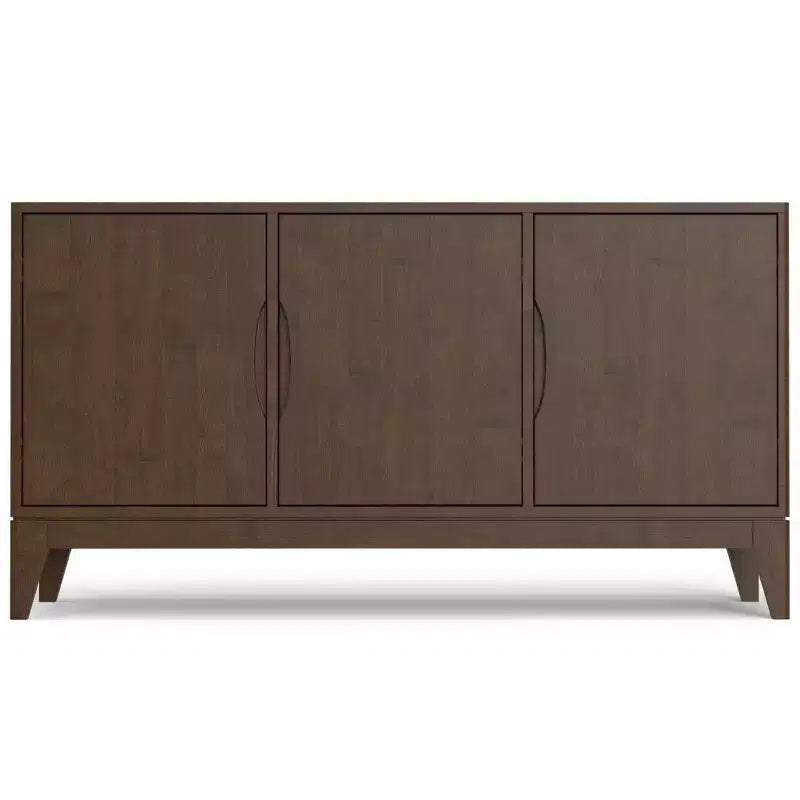 WyndenHall Pearson 3 Door Sideboard Buffet / Storage Cabinet Walnut Brown