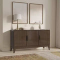 WyndenHall Pearson 3 Door Sideboard Buffet / Storage Cabinet Walnut Brown