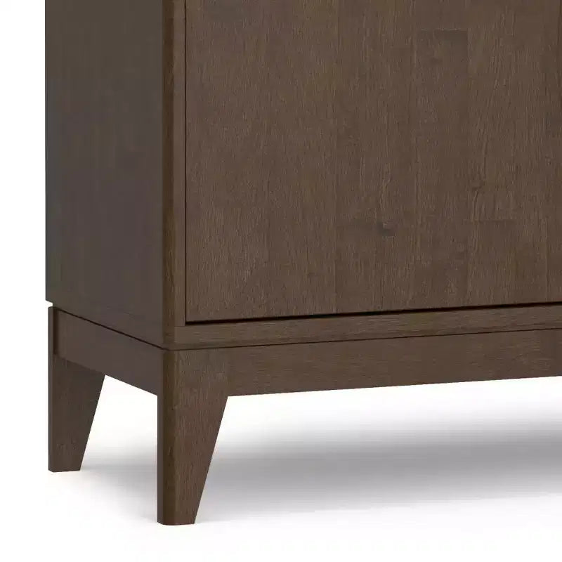 WyndenHall Pearson 3 Door Sideboard Buffet / Storage Cabinet Walnut Brown