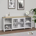 Festivo Vintage Style 70" TV Stand for TVs up to 80" White