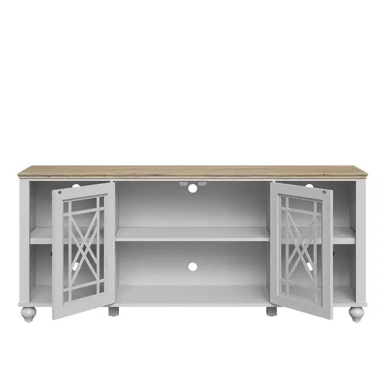 Festivo Vintage Style 70" TV Stand for TVs up to 80" White