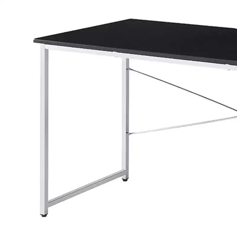 Acme Furniture Tennos Desk Black/Chrome Finish