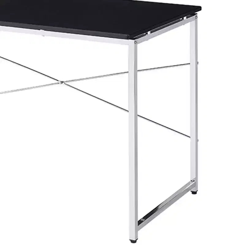 Acme Furniture Tennos Desk Black/Chrome Finish
