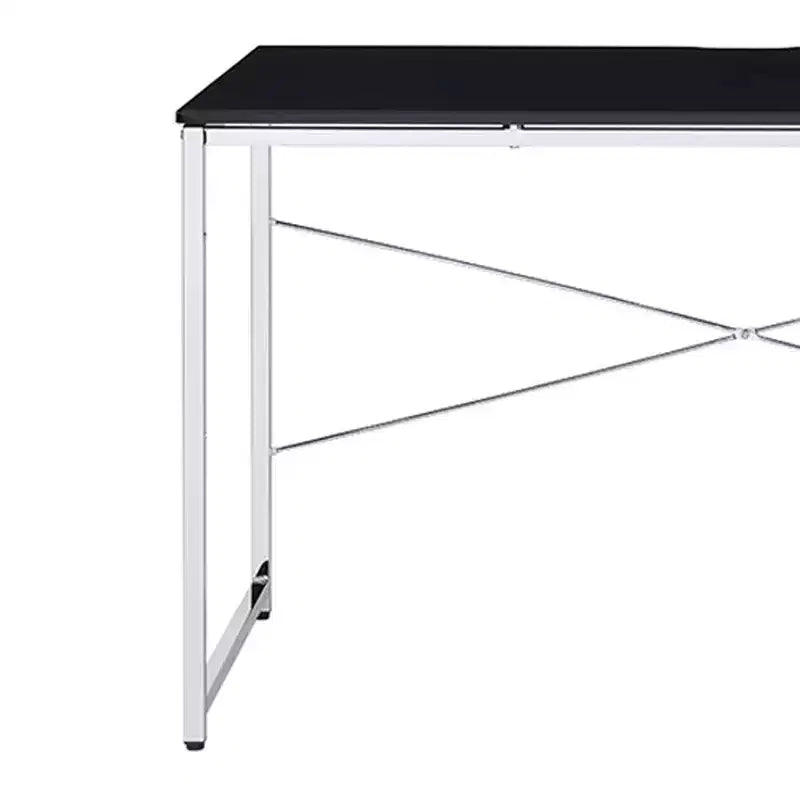 Acme Furniture Tennos Desk Black/Chrome Finish