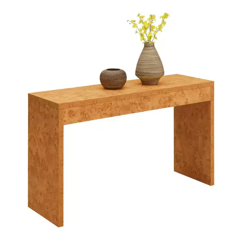 Breighton Home Northfield Hall Console Table/Desk in Light Burl