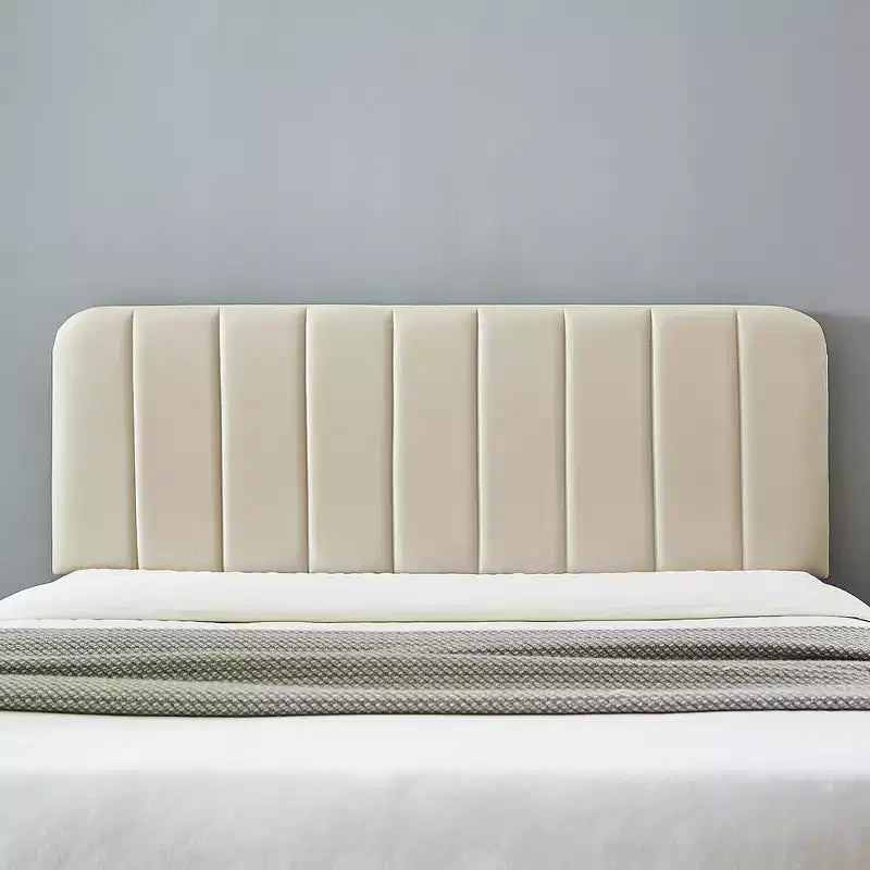 VECELO Velvet Upholstered Platform Bed Frame with Adjustable Headboard, Sturdy Wood Slat Support, No Box Spring Required