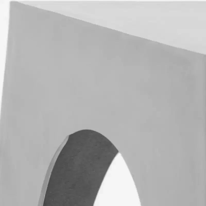 Indium Triangle Aluminum Side Table - FOX5501A - Silver - Safavieh Couture