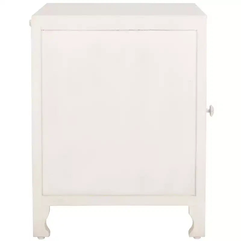 Reimu 2 Shelf 1 Door Nightstand - NST5306 - White Washed - Safavieh