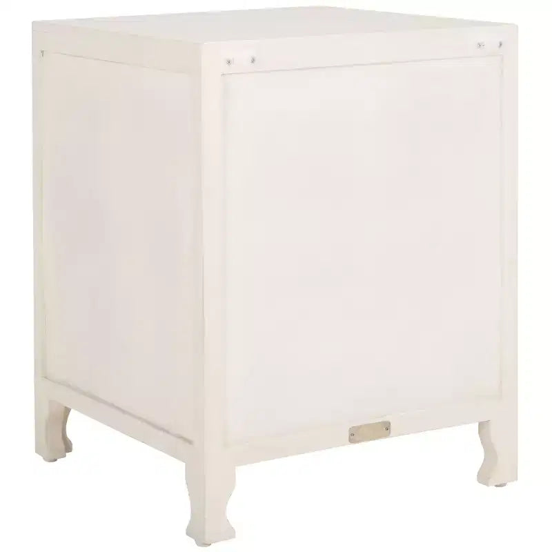Reimu 2 Shelf 1 Door Nightstand - NST5306 - White Washed - Safavieh