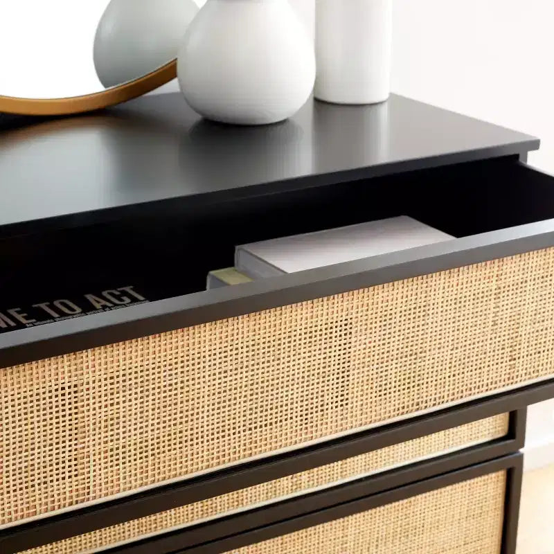 Zadie 3 Drawer Rattan Chest - CHS5004 - Safavieh
