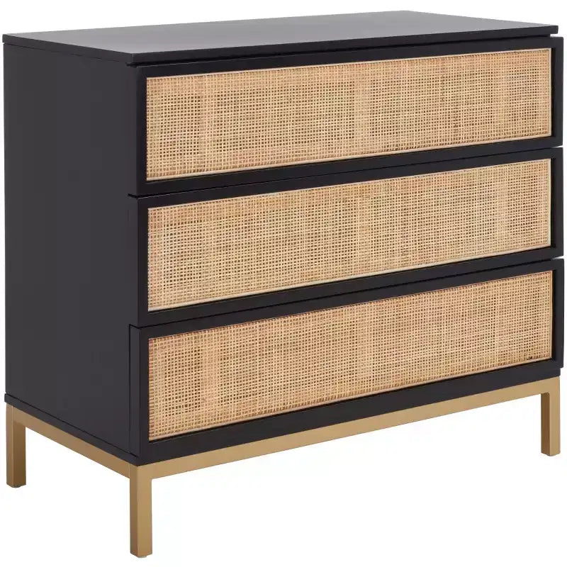 Zadie 3 Drawer Rattan Chest - CHS5004 - Safavieh