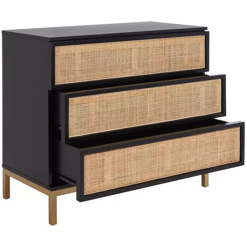 Zadie 3 Drawer Rattan Chest - CHS5004 - Safavieh