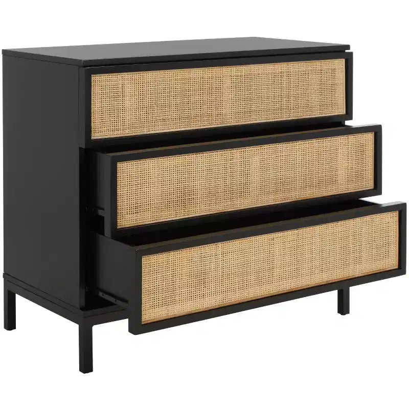 Zadie 3 Drawer Rattan Chest - CHS5004 - Safavieh