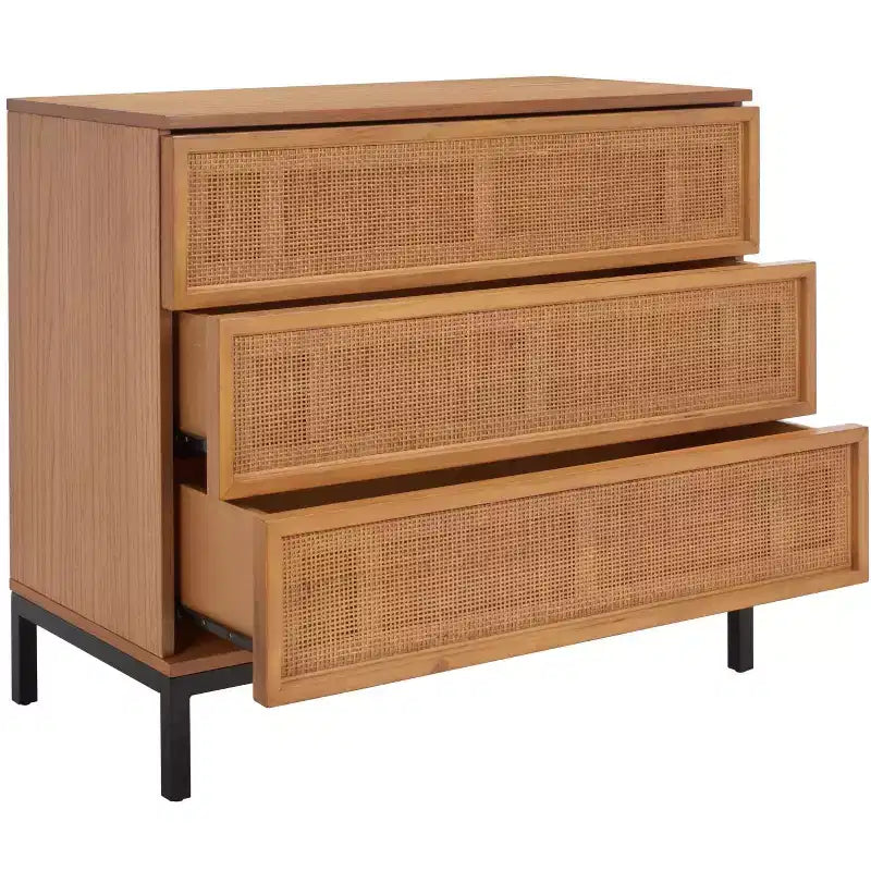 Zadie 3 Drawer Rattan Chest - CHS5004 - Safavieh