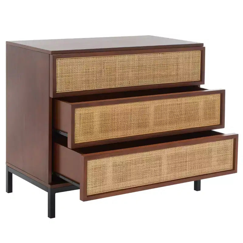Zadie 3 Drawer Rattan Chest - CHS5004 - Safavieh
