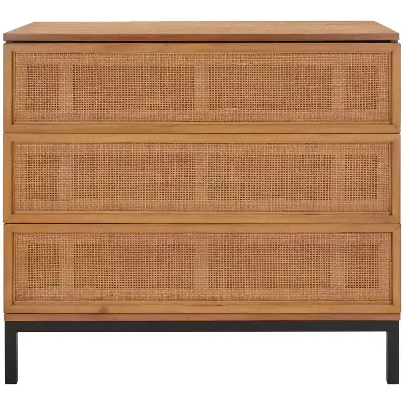 Zadie 3 Drawer Rattan Chest - CHS5004 - Safavieh