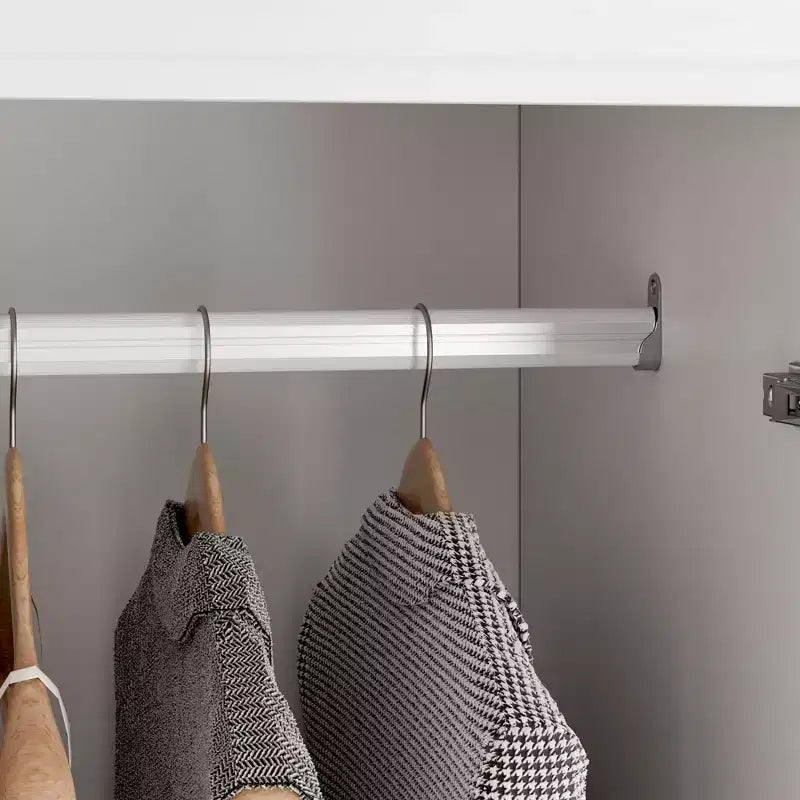 Famapy White Combo Armoire Modern Cloths Storage Cabinet