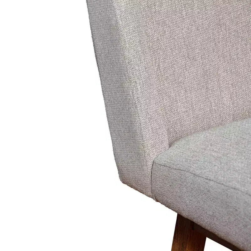 Armen Living Stancoste Wood Finish with Fabric Swivel Counter Height Barstool