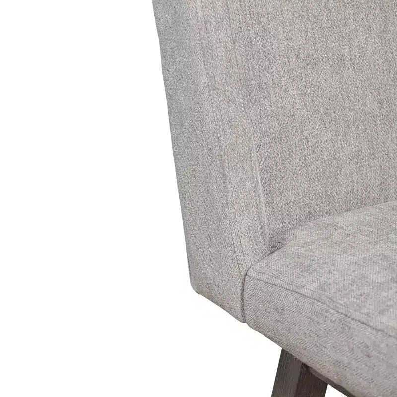 Armen Living Stancoste Wood Finish with Fabric Swivel Counter Height Barstool