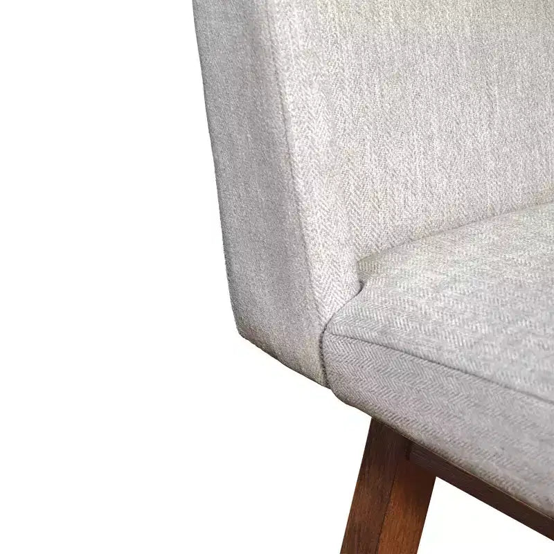 Armen Living Stancoste Wood Finish with Fabric Swivel Counter Height Barstool