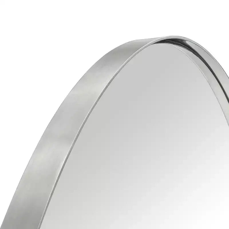 TEHOME Javell Oval Stainless Steel Framed Wall Mounted Bathroom Vanity Mirror