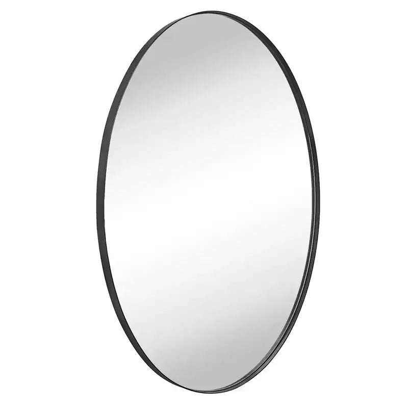 TEHOME Javell Oval Stainless Steel Framed Wall Mounted Bathroom Vanity Mirror
