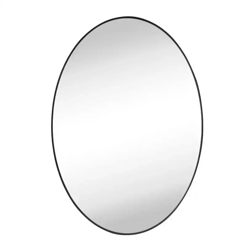 TEHOME Javell Oval Stainless Steel Framed Wall Mounted Bathroom Vanity Mirror