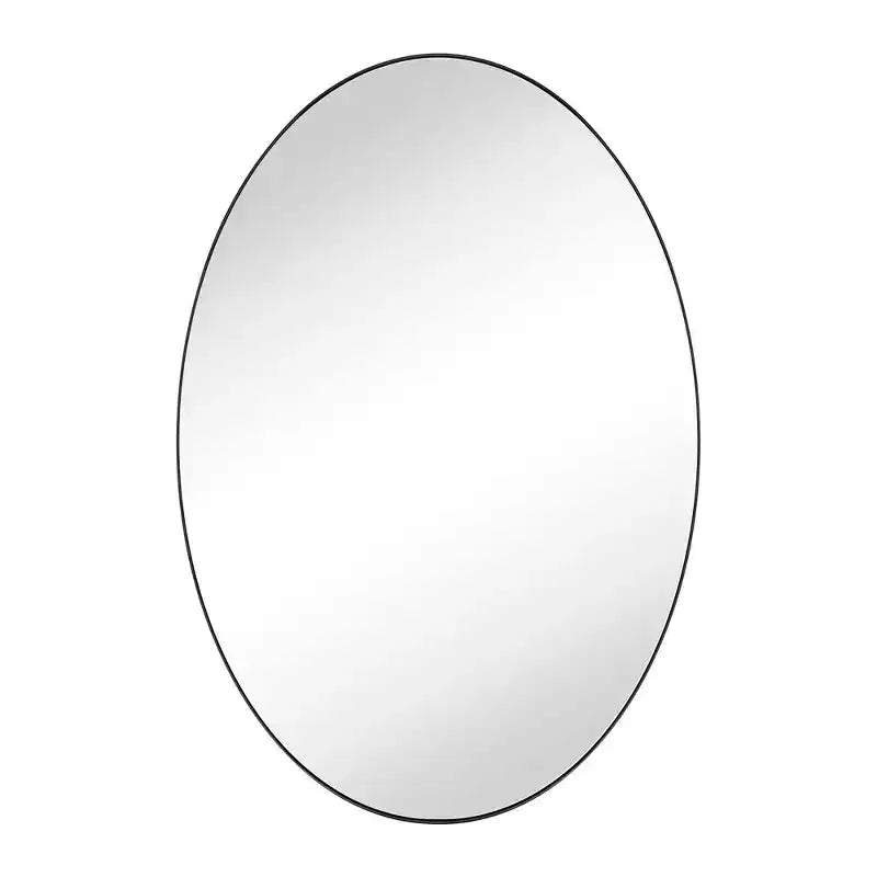 TEHOME Javell Oval Stainless Steel Framed Wall Mounted Bathroom Vanity Mirror