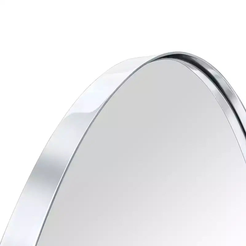 TEHOME Javell Oval Stainless Steel Framed Wall Mounted Bathroom Vanity Mirror