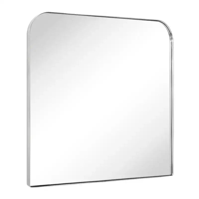 TEHOME Decole Large Rectangular Stainless Steel Framed Wall Mounted Bathroom Vanity Mirror
