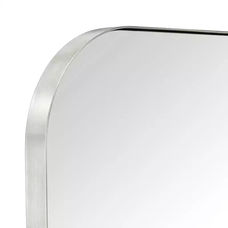 TEHOME Decole Large Rectangular Stainless Steel Framed Wall Mounted Bathroom Vanity Mirror