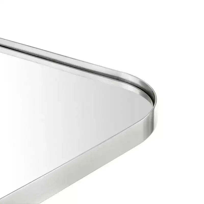 TEHOME Decole Large Rectangular Stainless Steel Framed Wall Mounted Bathroom Vanity Mirror
