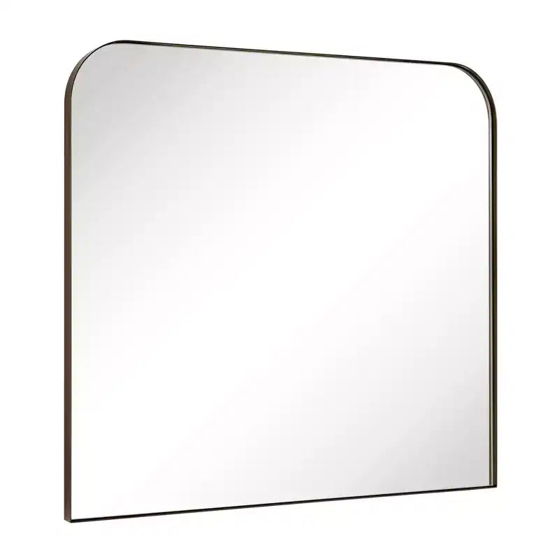 TEHOME Decole Large Rectangular Stainless Steel Framed Wall Mounted Bathroom Vanity Mirror