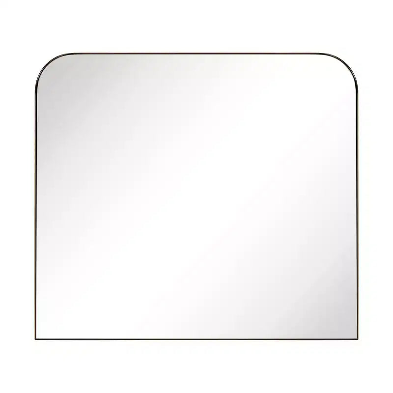 TEHOME Decole Large Rectangular Stainless Steel Framed Wall Mounted Bathroom Vanity Mirror