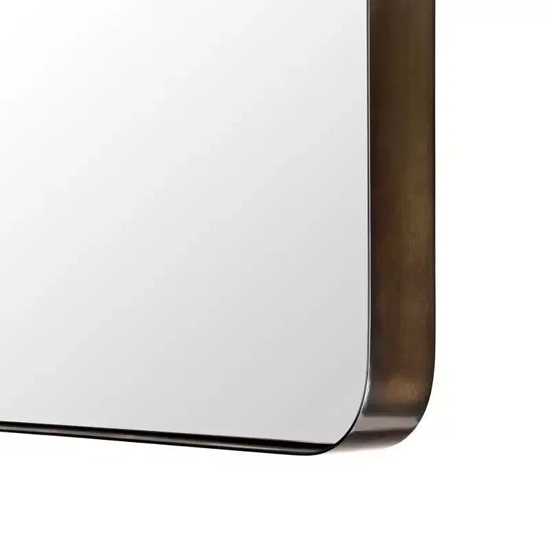 TEHOME Decole Large Rectangular Stainless Steel Framed Wall Mounted Bathroom Vanity Mirror