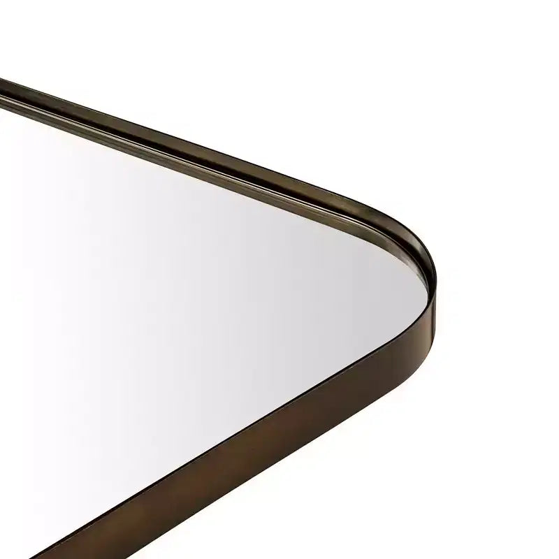 TEHOME Decole Large Rectangular Stainless Steel Framed Wall Mounted Bathroom Vanity Mirror