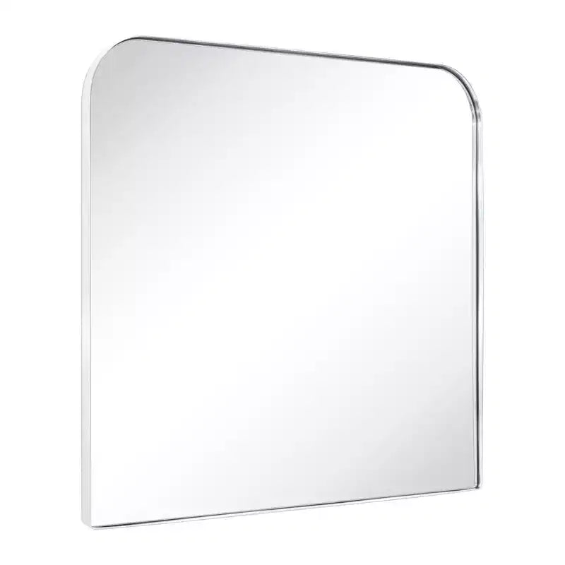 TEHOME Decole Large Rectangular Stainless Steel Framed Wall Mounted Bathroom Vanity Mirror