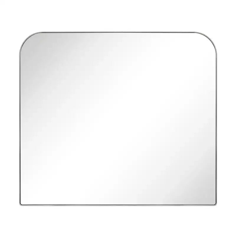 TEHOME Decole Large Rectangular Stainless Steel Framed Wall Mounted Bathroom Vanity Mirror
