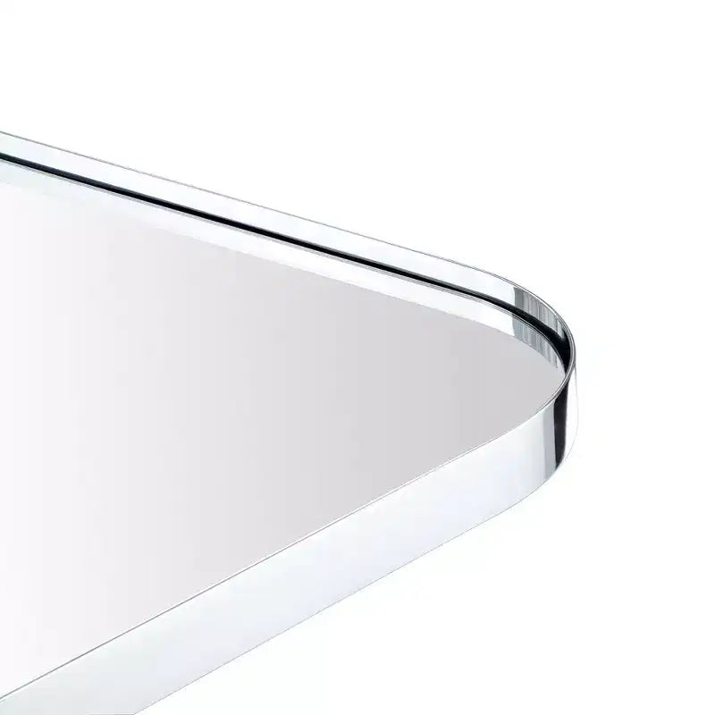 TEHOME Decole Large Rectangular Stainless Steel Framed Wall Mounted Bathroom Vanity Mirror