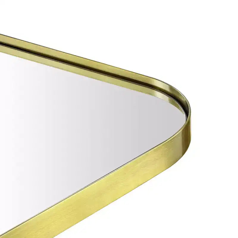 TEHOME Decole Large Rectangular Stainless Steel Framed Wall Mounted Bathroom Vanity Mirror