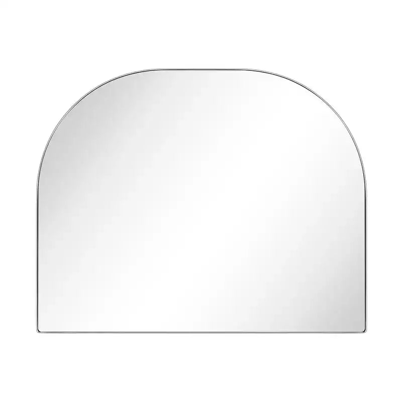 TEHOME Large Arched Metal Framed Wall Mounted Bathroom Vanity Mirror