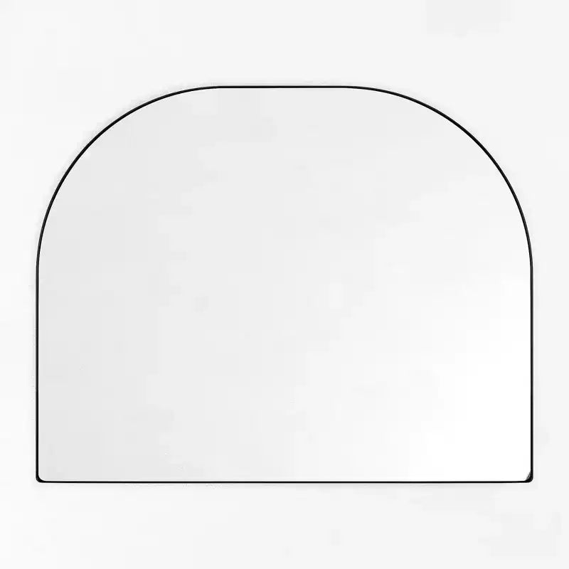 TEHOME Large Arched Metal Framed Wall Mounted Bathroom Vanity Mirror