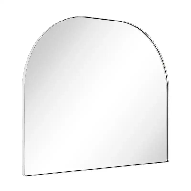 TEHOME Large Arched Metal Framed Wall Mounted Bathroom Vanity Mirror