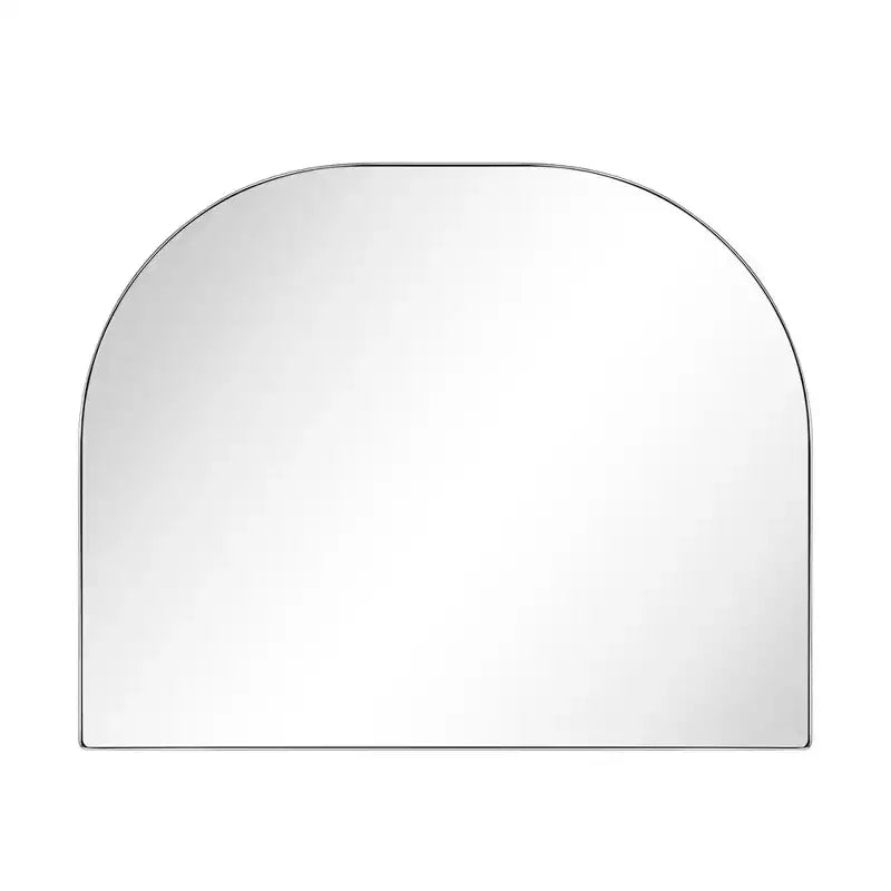 TEHOME Large Arched Metal Framed Wall Mounted Bathroom Vanity Mirror